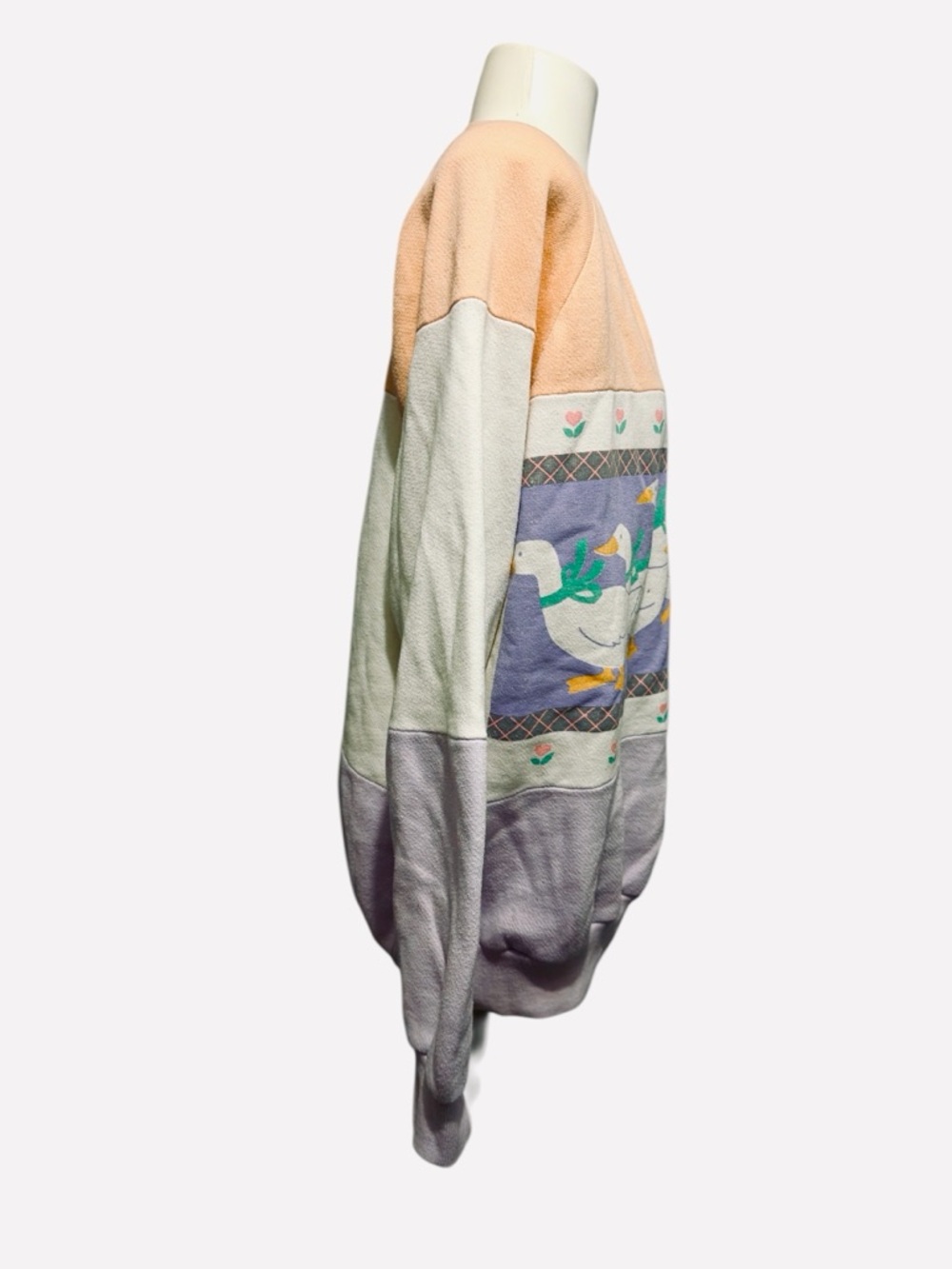 Vintage Color Block Goose Graphic Sweatshirt Made in USA Women’s Size M/L - Picture 4 of 7